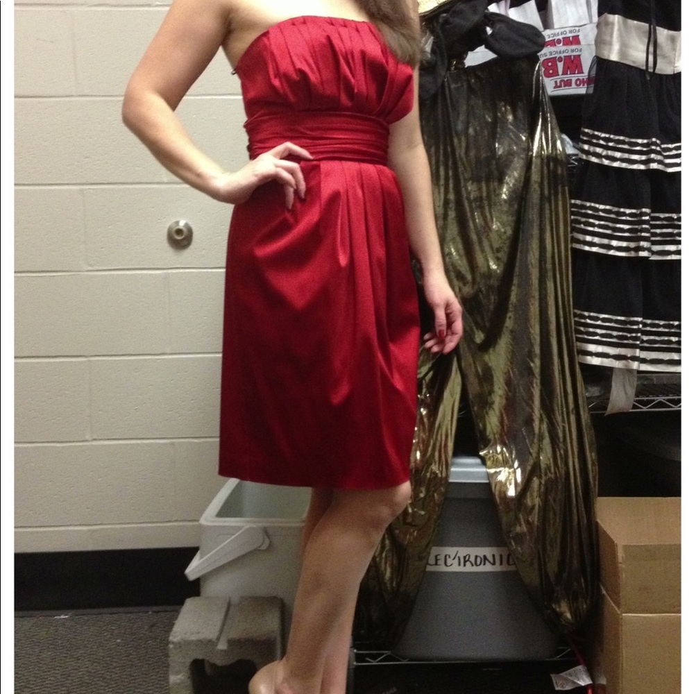 A fabulous holiday, knee length- red dress!